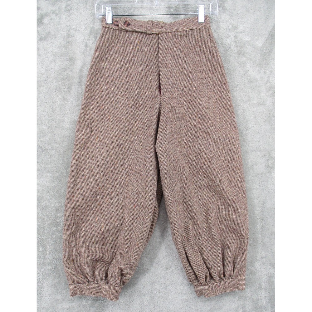 Vintage Its Magic Pants Womens Size XS Wool Knickers Riding Newsboy Woven Maroon
